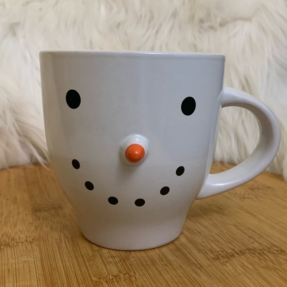 Royal Norfolk | White Ceramic Carrot Nose Snowman Face Mug